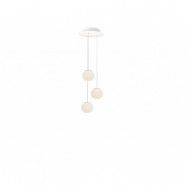 Luceplan - Lita Multiple pendellampa, Ø 14 cm, vit/opal