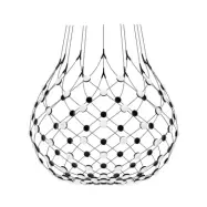 Luceplan - Mesh LED-hänglampa, Ø 100 cm, svart, smart