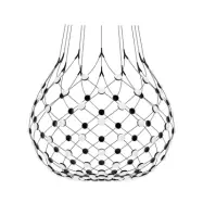 Luceplan - Mesh Taklampa Ø100xH90 2m w/Wireless Kit Black
