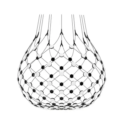 Luceplan - Mesh Taklampa Ø100xH90 3m w/Wireless Kit Black