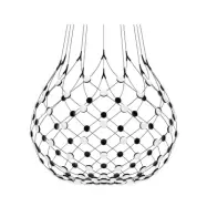 Luceplan - Mesh Taklampa Ø100xH90 Phase 1m Black