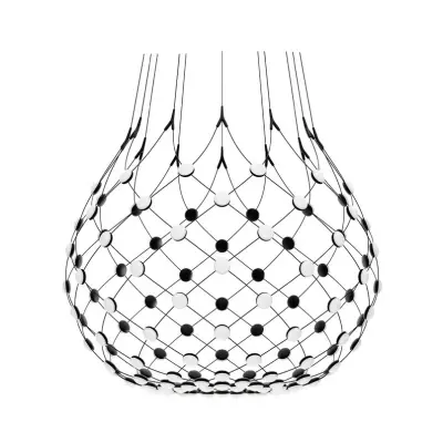 Luceplan - Mesh Taklampa Ø100xH90 Phase 2m Black