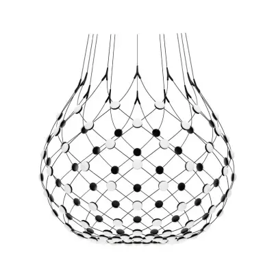 Luceplan - Mesh Taklampa Ø100xH90 Phase 4m Black