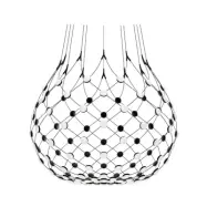 Luceplan - Mesh Taklampa Ø100xH90 Phase 5m Black