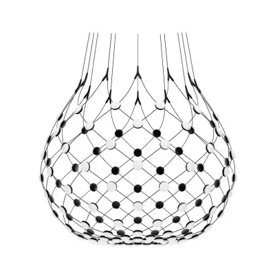 Luceplan - Mesh Taklampa Ø100xH90 Phase 5m Black