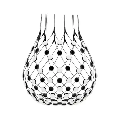 Luceplan - Mesh Taklampa Ø80xH60 1m w/Wireless Kit Black