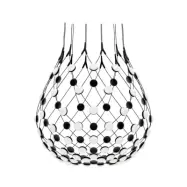 Luceplan - Mesh Taklampa Ø80xH60 2m w/Wireless Kit Black