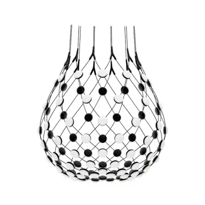 Luceplan - Mesh Taklampa Ø80xH60 2m w/Wireless Kit Black