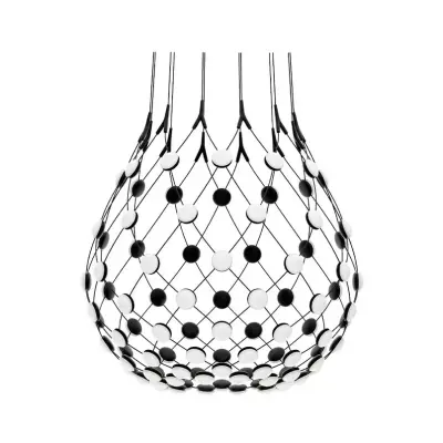 Luceplan - Mesh Taklampa Ø80xH60 4m w/Wireless Kit Black