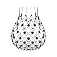 Luceplan - Mesh Taklampa Ø80xH60 5m w/Wireless Kit Black