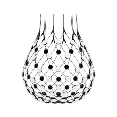 Luceplan - Mesh Taklampa Ø80xH60 5m w/Wireless Kit Black