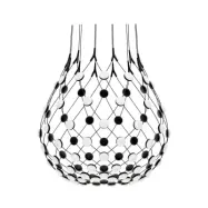 Luceplan - Mesh Taklampa Ø80xH60 Phase 2m Black