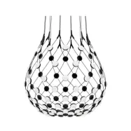 Luceplan - Mesh Taklampa Ø80xH60 Phase 3m Black