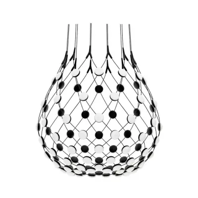 Luceplan - Mesh Taklampa Ø80xH60 Phase 3m Black