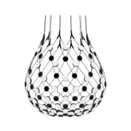 Luceplan - Mesh Taklampa Ø80xH60 Phase 4m Black