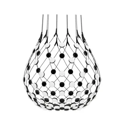 Luceplan - Mesh Taklampa Ø80xH60 Phase 4m Black