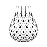 Luceplan - Mesh Taklampa Ø80xH60 Phase 5m Black