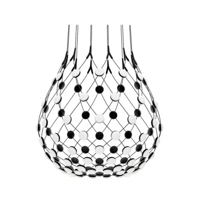 Luceplan - Mesh Taklampa Ø80xH60 Phase 5m Black