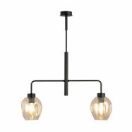 LUKKA 2 Taklampa, Svart/Amber