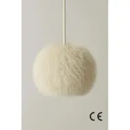 LUMI BK080 taklampa, justerbar höjd - vit jute