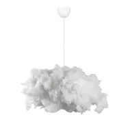 LUMI Serenity taklampa - vit bomull