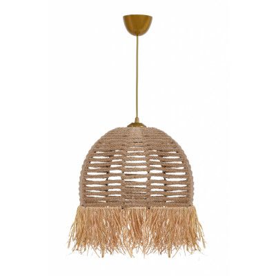 LUMI TM218 taklampa - krämfärgad bomull och plast