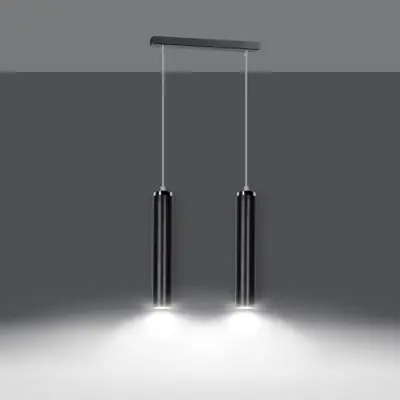 LUNA 2 Taklampa, Svart