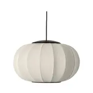 Made By Hand - Knit-Wit 45 Oval LED Taklampa Pearl White