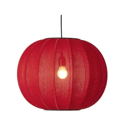 Made By Hand - Knit-Wit 45 Round LED Taklampa Maple Red