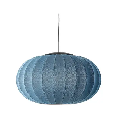 Made By Hand - Knit-Wit 57 Oval LED Taklampa Blue Stone