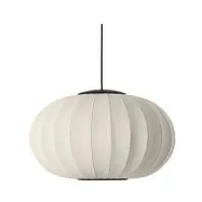 Made By Hand - Knit-Wit 57 Oval LED Taklampa Pearl White