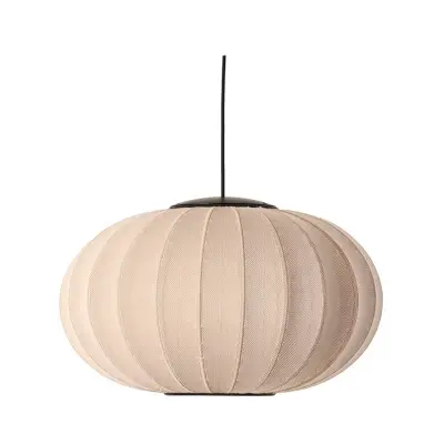 Made By Hand - Knit-Wit 57 Oval LED Taklampa Sand Stone