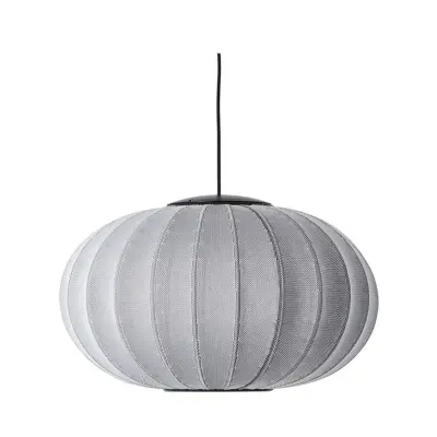 Made By Hand - Knit-Wit 57 Oval LED Taklampa Silver