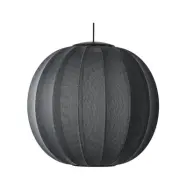 Made By Hand - Knit-Wit 60 Round LED Taklampa Black