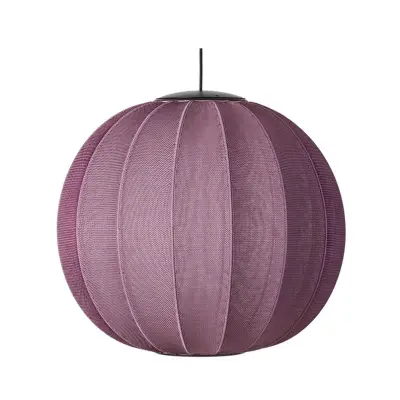 Made By Hand - Knit-Wit 60 Round LED Taklampa Burgundy