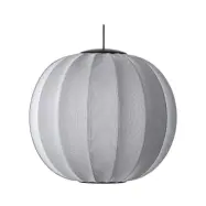 Made By Hand - Knit-Wit 60 Round LED Taklampa Silver