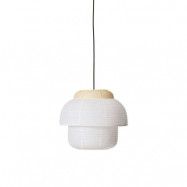 Made By Hand - Papier Double Taklampa Ø40 Soft Yellow