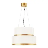 Marcel taklampa Ø50cm mässing/vit