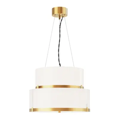 Marcel taklampa Ø50cm mässing/vit