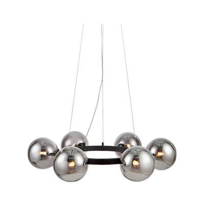 Markslöjd - Circle 6 Taklampa Svart/Røyk