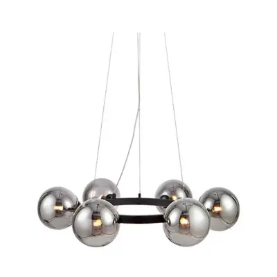 Markslöjd - Circle 6 Taklampa Svart/Røyk