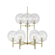 Markslöjd - Crown 9 Taklampa Mässing/Klar