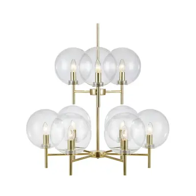 Markslöjd - Crown 9 Taklampa Mässing/Klar