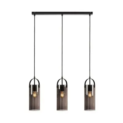 Markslöjd GLORY Taklampa 3L Svart/Smoke