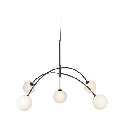 Markslöjd - Heaven 5 Taklampa Svart/Opal