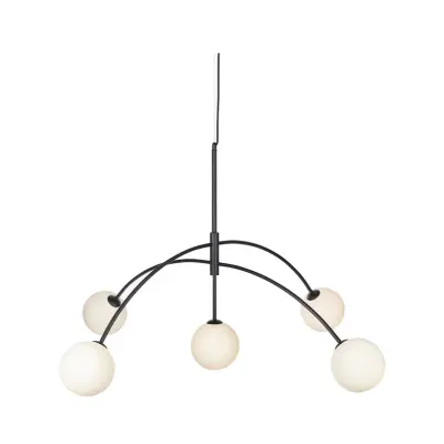 Markslöjd - Heaven 5 Taklampa Svart/Opal