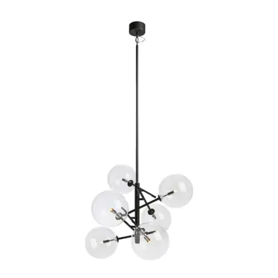 Markslöjd - Andrew 6 Taklampa Black/Clear