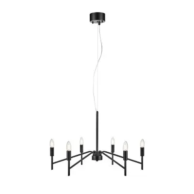 Markslöjd MONARCH Taklampa 6L Svart