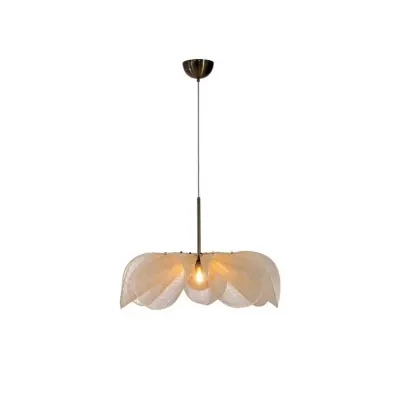 Markslöjd - Styrka pendellampa, Ø 75 cm, mässing/beige