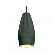 MARSET - Pleat Box 13 LED Taklampa Mörk Grön/Guld